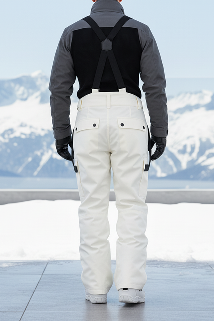 Bretelles Pantalon De Ski Femme - Blanc Polyester - vue 2