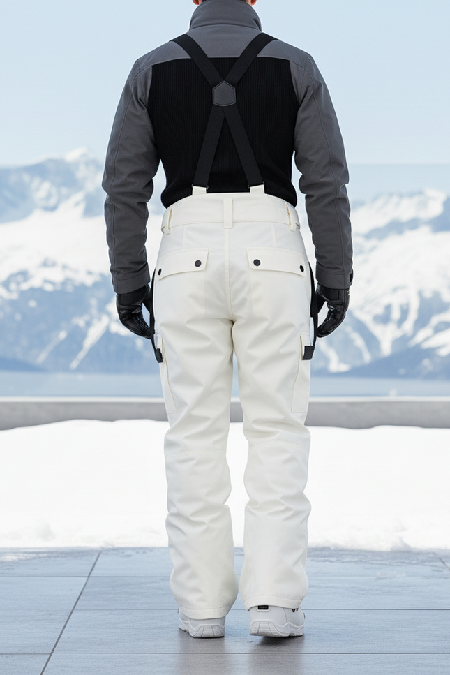 Bretelles Pantalon De Ski Femme - Blanc Polyester - vue 2