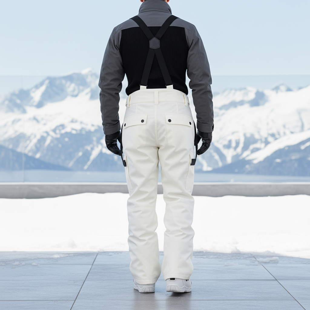 Bretelles Pantalon De Ski Femme - Blanc Polyester - vue 2