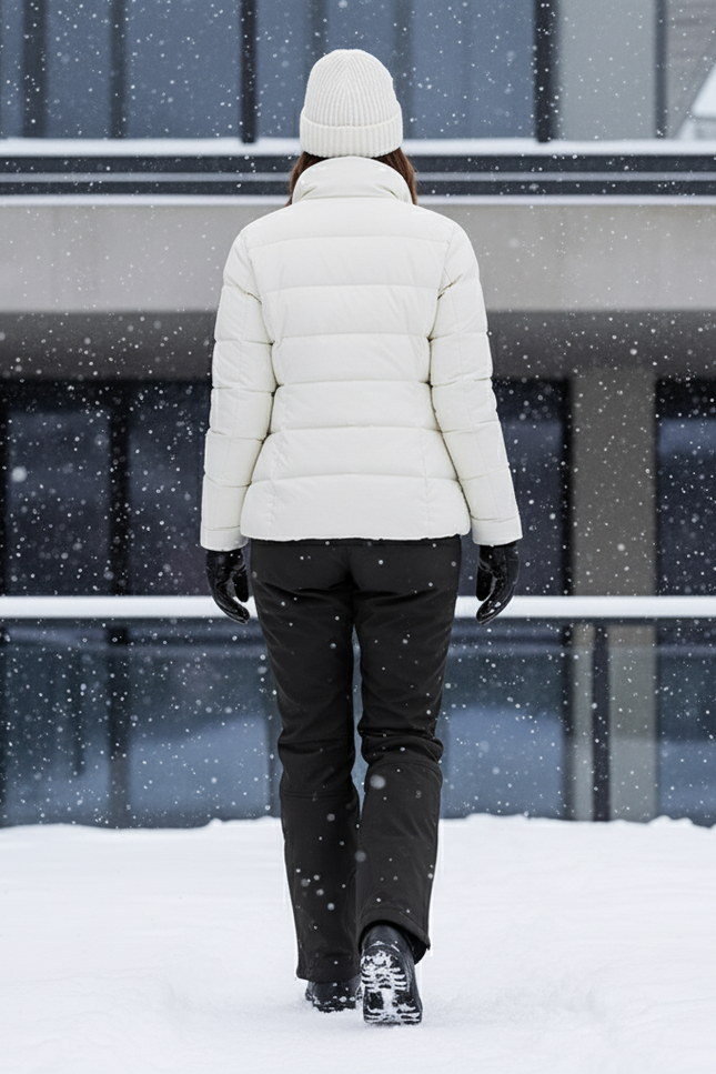 Pantalon De Ski Femme Noir Chaud Imperméable Hiver - Kaki Polyester - vue 2