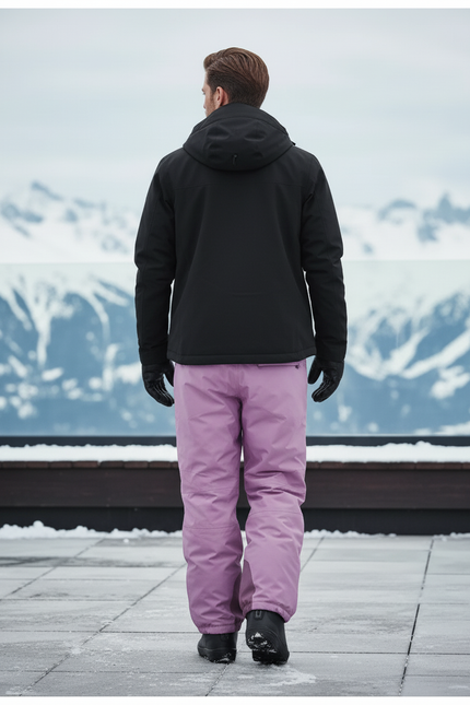 Pantalon De Ski B845 - Violet Polyester - vue 2