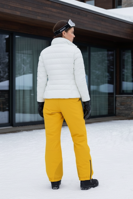 Pantalon De Ski Jaune Coupe Droite Imperméable Femme Hiver - Polyester - vue 2