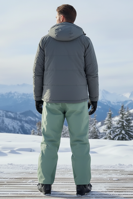 Pantalon De Ski Vert Ample Imperméable Homme Hiver - Polyester - vue 2