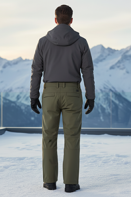 Pantalon De Ski Kaki Imperméable Hiver Homme Chaud - Polyester - vue 2
