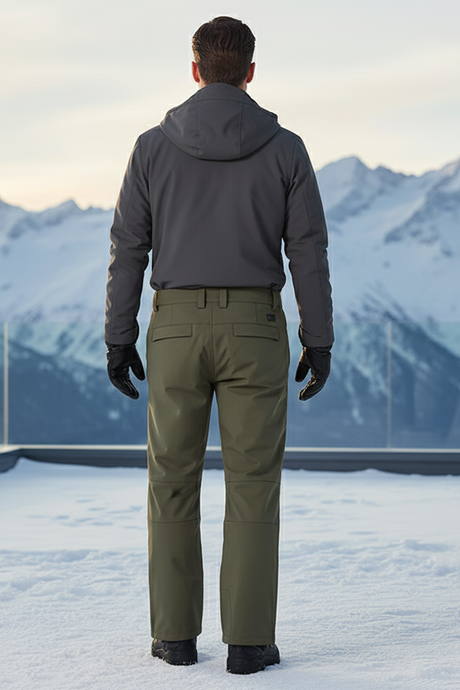 Pantalon De Ski Kaki Imperméable Hiver Homme Chaud - Polyester - vue 2