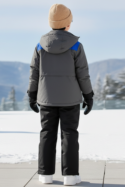 Pantalon De Ski Noir Imperméable Chaud Enfant - Polyester - vue 2
