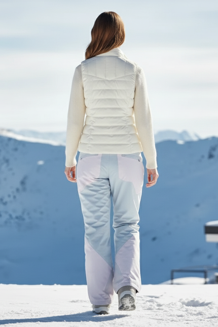 Pantalon De Ski Bicolore Imperméable Ample Unisexe Hiver - Multicolore Polyester - vue 2