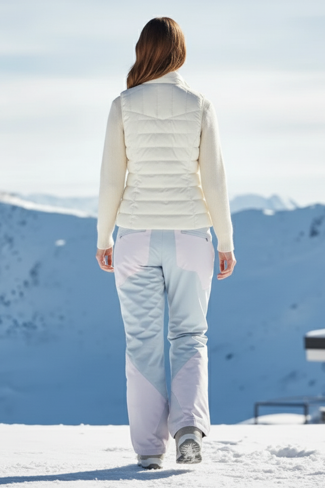 Pantalon De Ski Bicolore Imperméable Ample Unisexe Hiver - Multicolore Polyester - vue 2