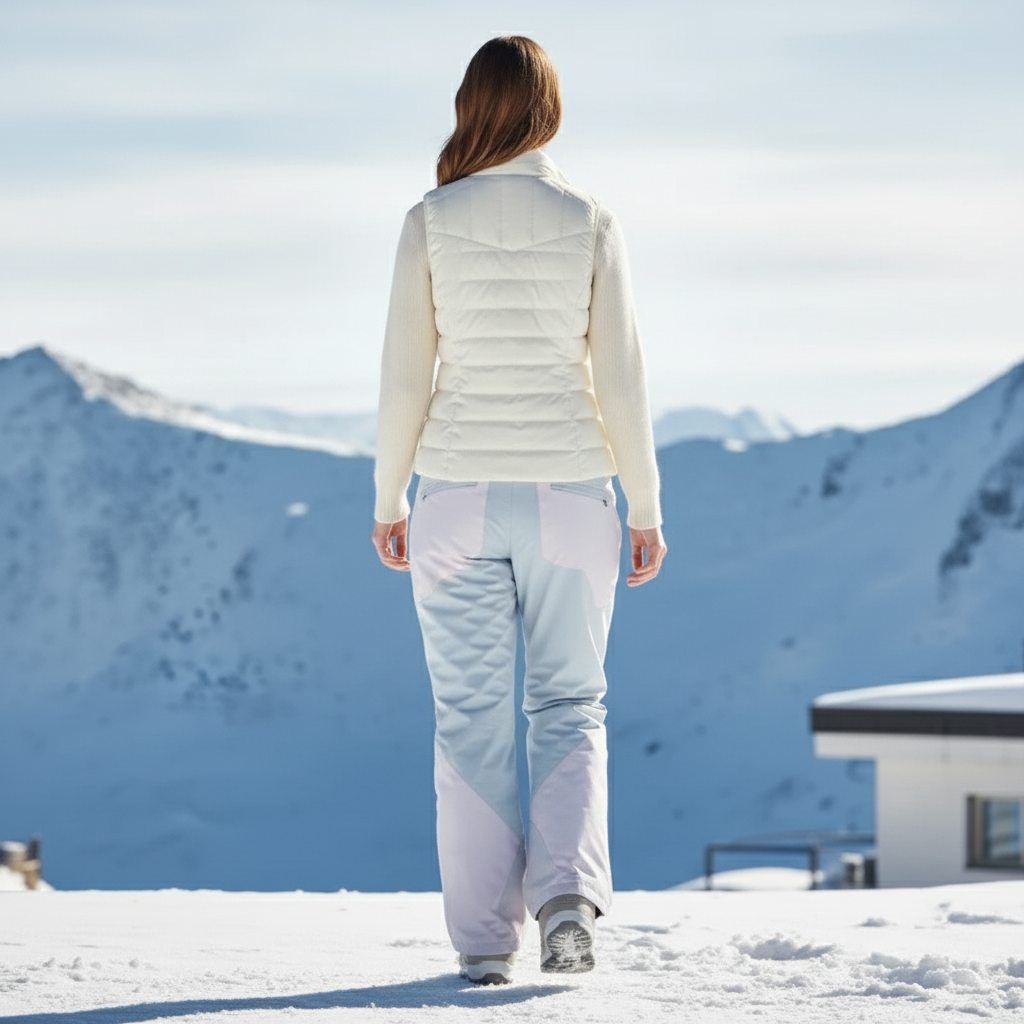 Pantalon De Ski Bicolore Imperméable Ample Unisexe Hiver - Multicolore Polyester - vue 2