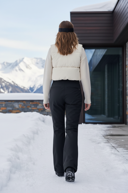 Pantalon De Ski Longues Jambes - Noir Polyester - vue 2