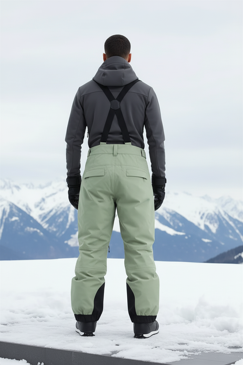Pantalon De Ski Vert Homme - Polyester - vue 2