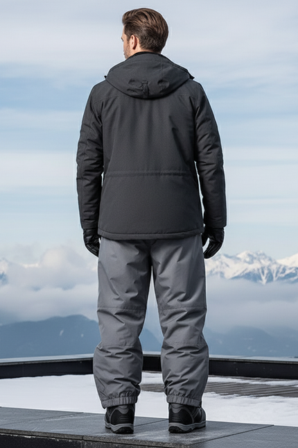Pantalon De Ski Gris Chiné - Polyester - vue 2