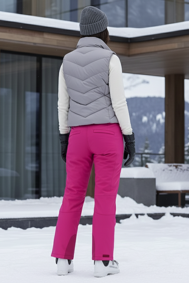 Pantalon De Ski Rose Fuschia Imperméable Femme Hiver - Polyester - vue 2