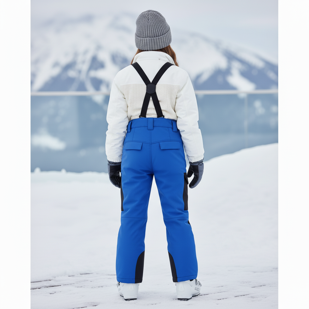 Pantalon De Ski Junior - Bleu Polyester - vue 2