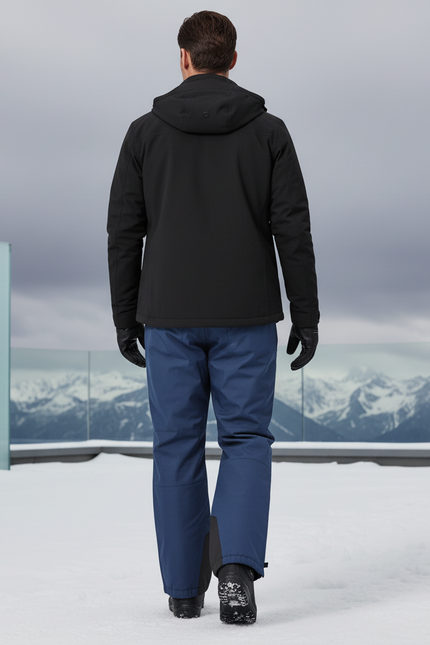 Pantalon De Ski Homme Bleu Imperméable Coupe Droite Hiver - Polyester - vue 2