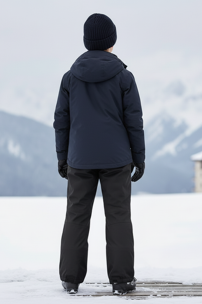 Pantalon De Ski Noir Imperméable Enfant Hiver - Polyester - vue 2