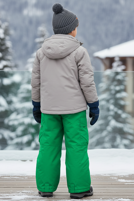 Pantalon De Ski Vert Ample Imperméable Enfant Hiver - Polyester - vue 2