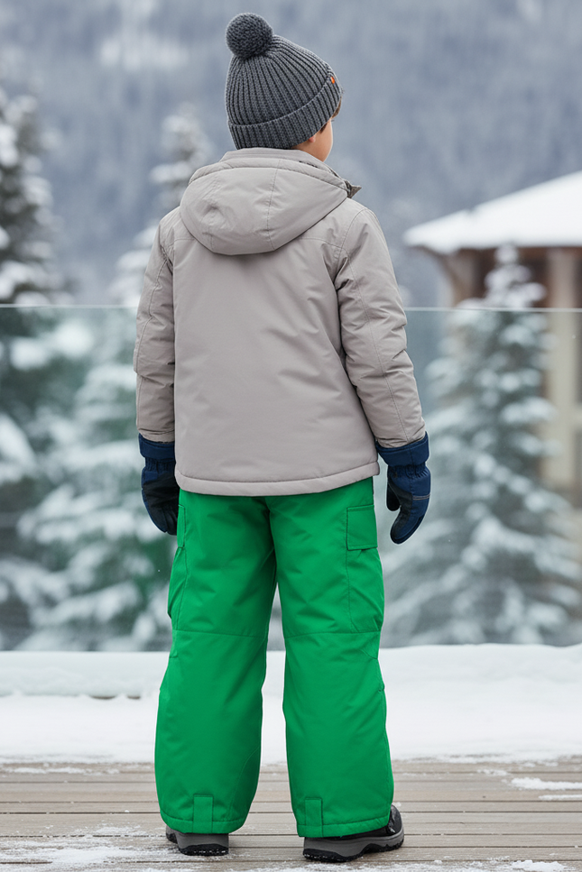 Pantalon De Ski Vert Ample Imperméable Enfant Hiver - Polyester - vue 2