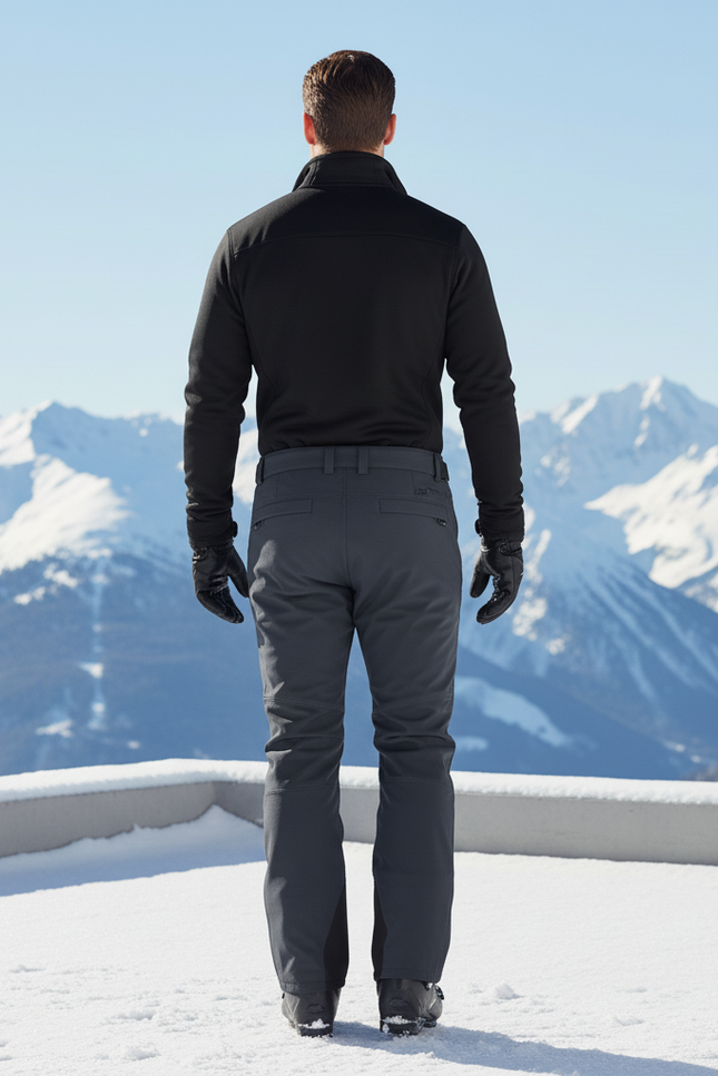 Pantalon De Ski Softshell Homme - Gris Polyester - vue 2