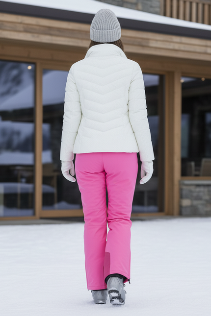 Pantalon De Ski Rose Fuschia Imperméable Coupe Droite Femme - Polyester - vue 2