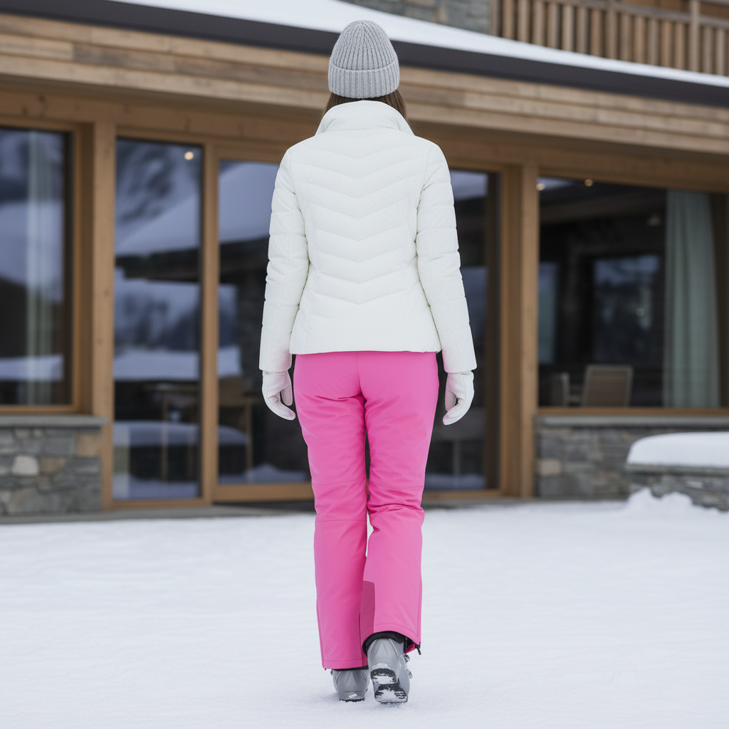 Pantalon De Ski Rose Fuschia Imperméable Coupe Droite Femme - Polyester - vue 2
