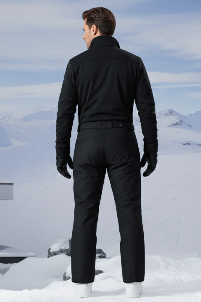 Pantalon De Ski Noir Imperméable Respirant Hiver Homme - Polyester - vue 2