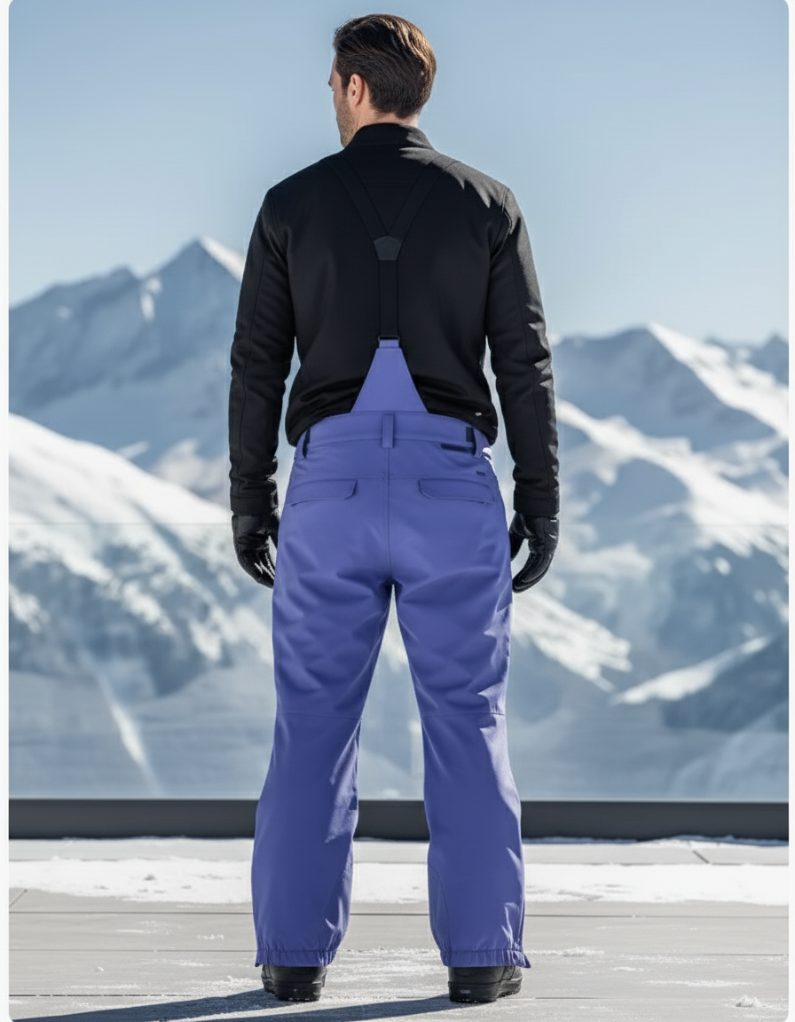 Pantalon De Ski Violet Ample Imperméable Respirant Homme - Polyester - vue 2