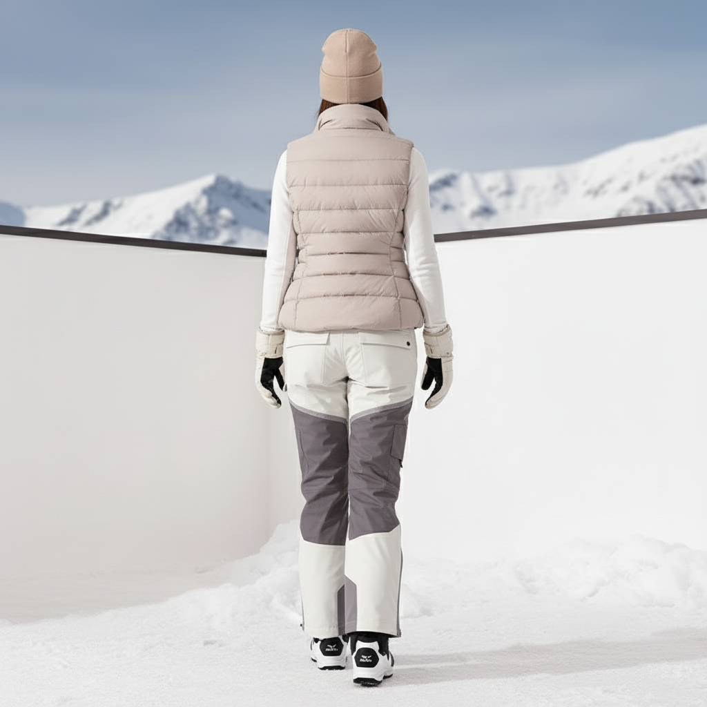 Pantalon De Ski Femme Bicolore Cargo Imperméable Chaud - Multicolore Polyester - vue 2
