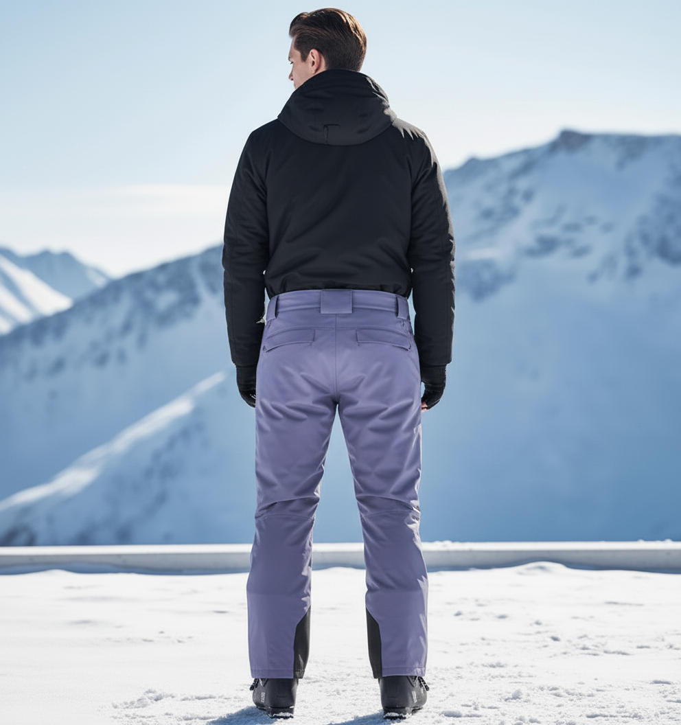 Pantalon De Ski Violet Imperméable Ample Unisexe Neige - Polyester - vue 2