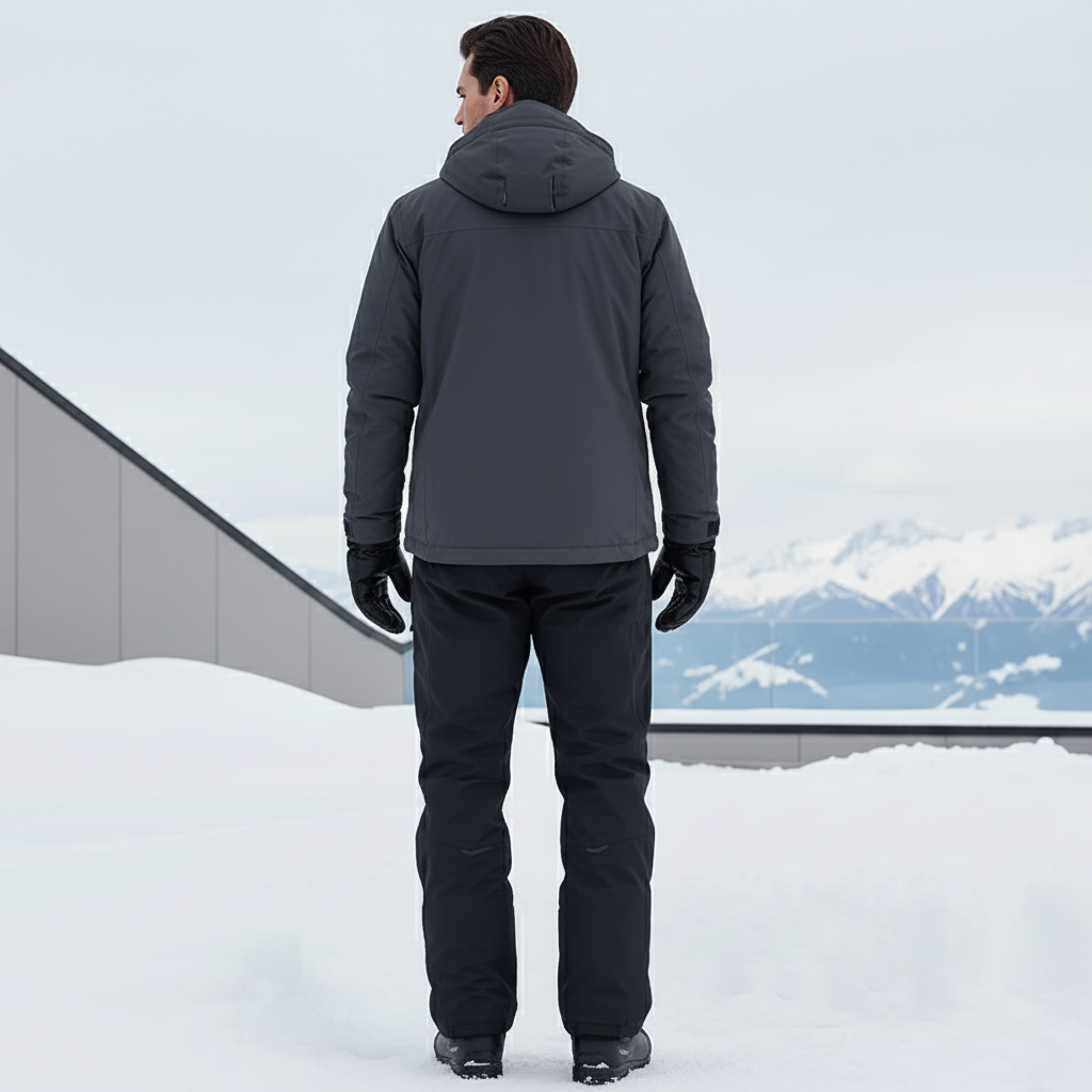 Pantalon De Ski Homme Noir - Polyester - vue 2