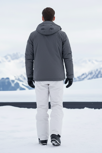 Pantalon De Ski Blanc Coupe Droite Respirant Imperméable Hiver Homme - Polyester - vue 2