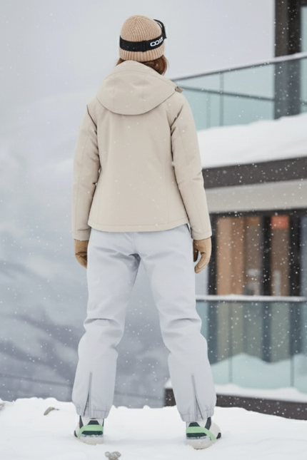 Pantalon De Ski Gris Clair Imperméable Respirant Ample Femme - Polyester - vue 2