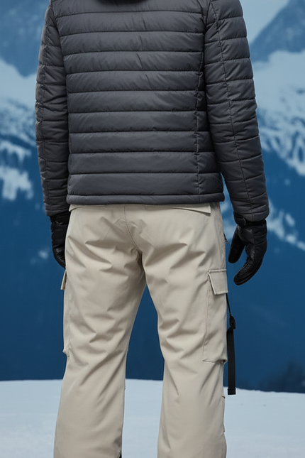 Pantalon De Ski Beige Cargo Imperméable Unisexe - Polyester - vue 2