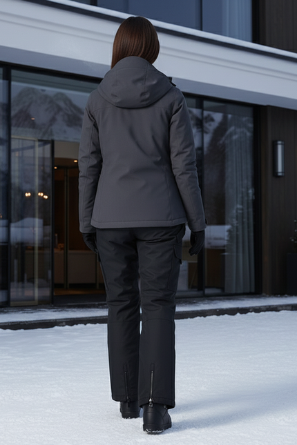 Pantalon De Ski Noir Salopette Imperméable Unisexe Cargo - Polyester - vue 2