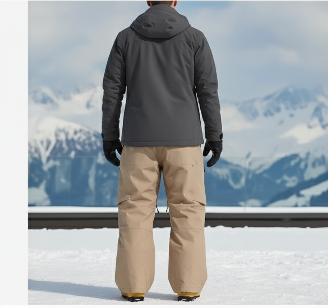 Pantalon De Ski Beige Homme - Polyester - vue 2