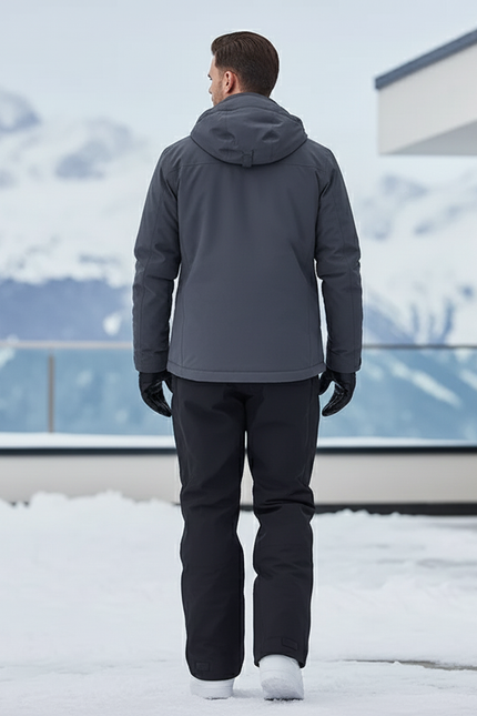 Pantalon De Ski Noir Imperméable Homme Chaud Technique - Polyester - vue 2