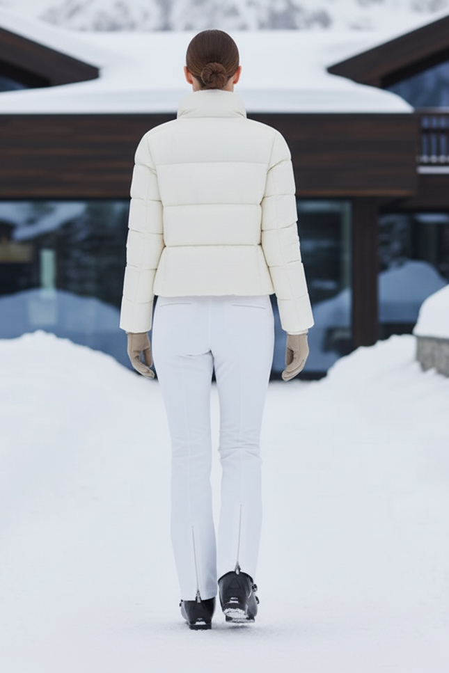 Pantalon De Ski Blanc Slim Ajusté Ceinture Femme - Polyester - vue 2