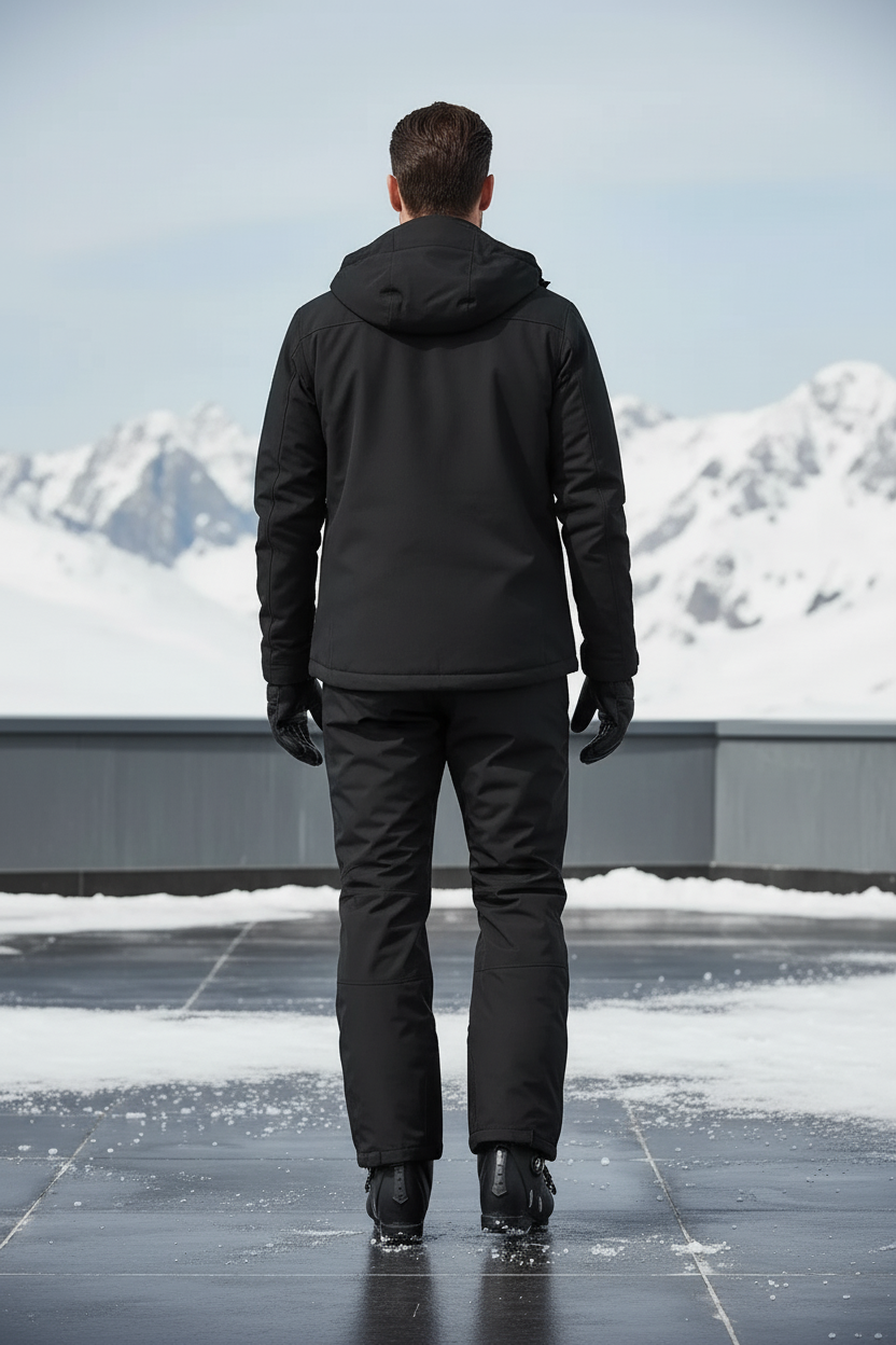 Pantalon De Ski 0efb - Noir Polyester - vue 2