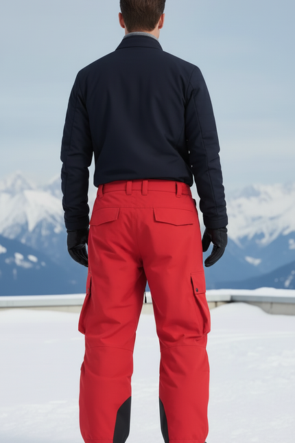 Pantalon De Ski Rouge - Polyester - vue 2