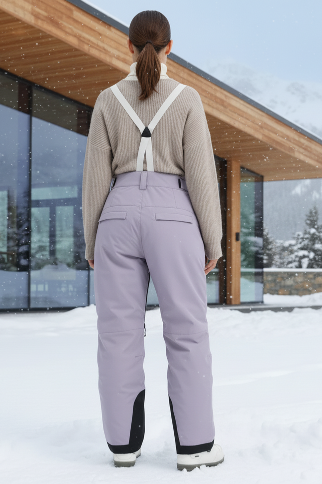 Pantalon De Ski Femme Taille Haute - Violet Polyester - vue 2