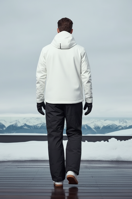 Pantalon De Ski Homme Noir Ample Imperméable Résistant - Polyester - vue 2
