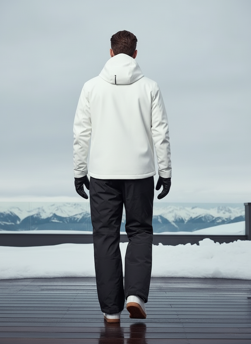 Pantalon De Ski Homme Noir Ample Imperméable Résistant - Polyester - vue 2