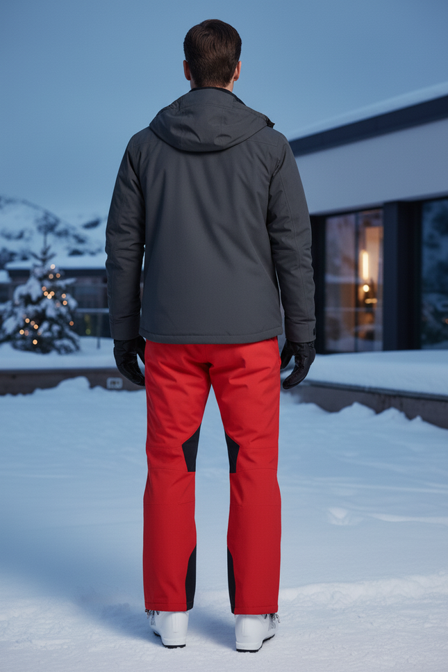 Pantalon De Ski Luxe - Rouge Polyester - vue 2