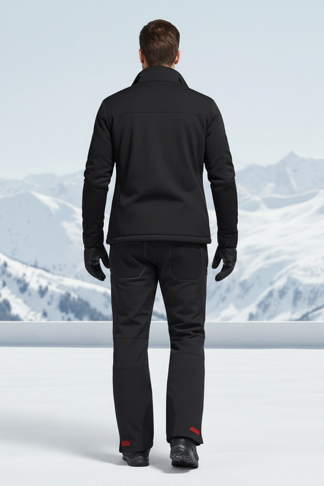 Pantalon Fuseau De Ski Homme - Noir Polyester - vue 2