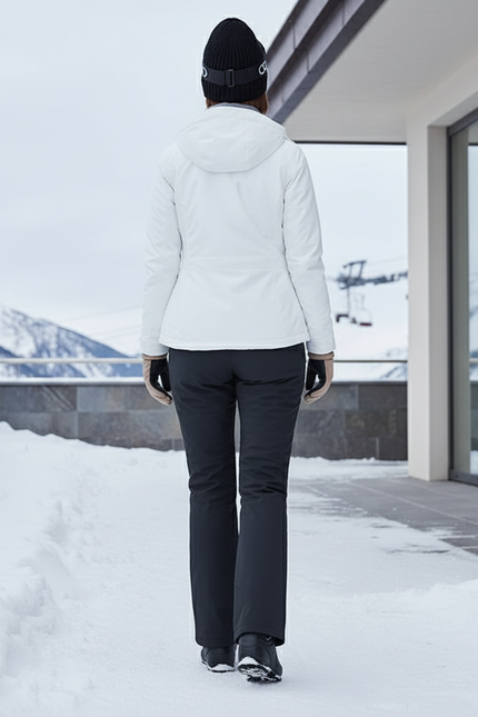 Pantalon De Ski Noir Droit Imperméable Thermique Femme - Polyester - vue 2