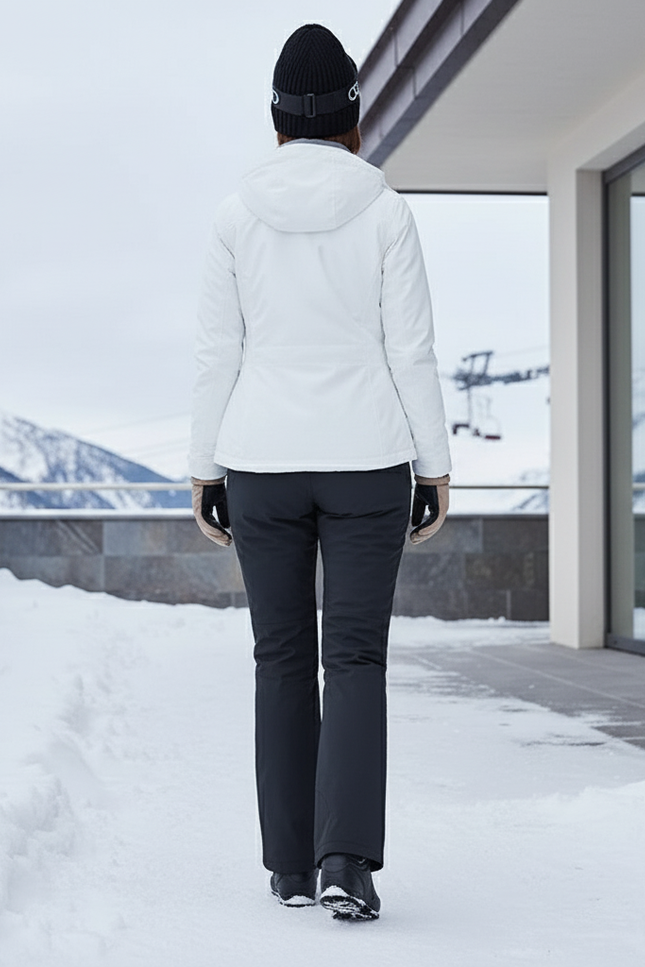 Pantalon De Ski Noir Droit Imperméable Thermique Femme - Polyester - vue 2