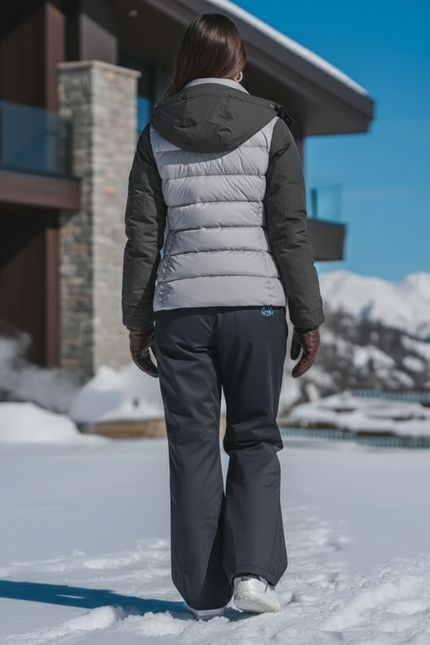 Pantalon De Ski Noir Ample Imperméable Unisexe Hiver - Polyester - vue 2