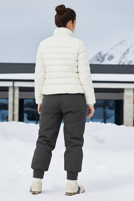 Pantalon De Ski Gris Foncé Ample Imperméable Enfant Hiver - Polyester - vue 2
