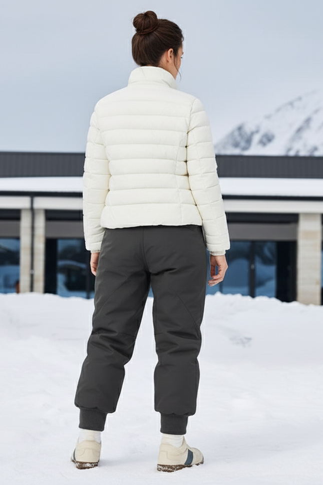 Pantalon De Ski Gris Foncé Ample Imperméable Enfant Hiver - Polyester - vue 2