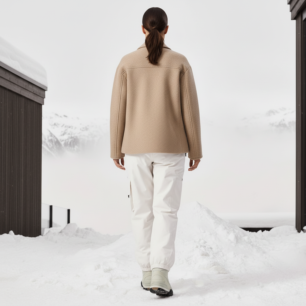 Pantalon De Ski Blanc Ample Étanche Hiver Femme - Polyester - vue 2